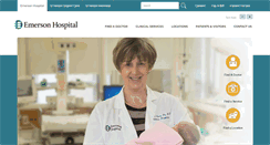 Desktop Screenshot of emersonhospital.org
